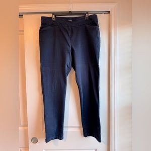 Navy blue stretchy trouser
